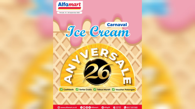 Promo Ice Cream Fair Spesial Anyversale. [Instagram]